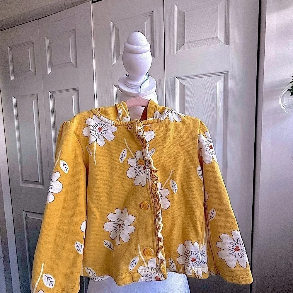CARTER’S Yellow Floral Cardigan
